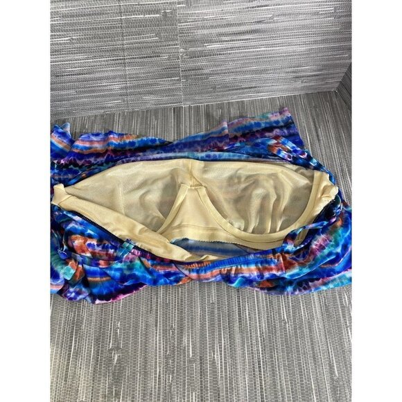 Miraclesuit Woman's Multicolor Mirage Tankini Swim‎ Top Size 12 - Picture 7 of 12